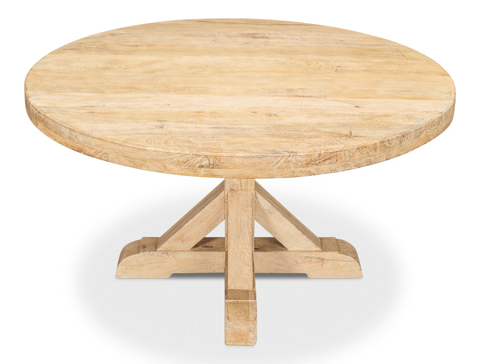 Oleski Round Dining Table by Sarreid Ltd - view 4