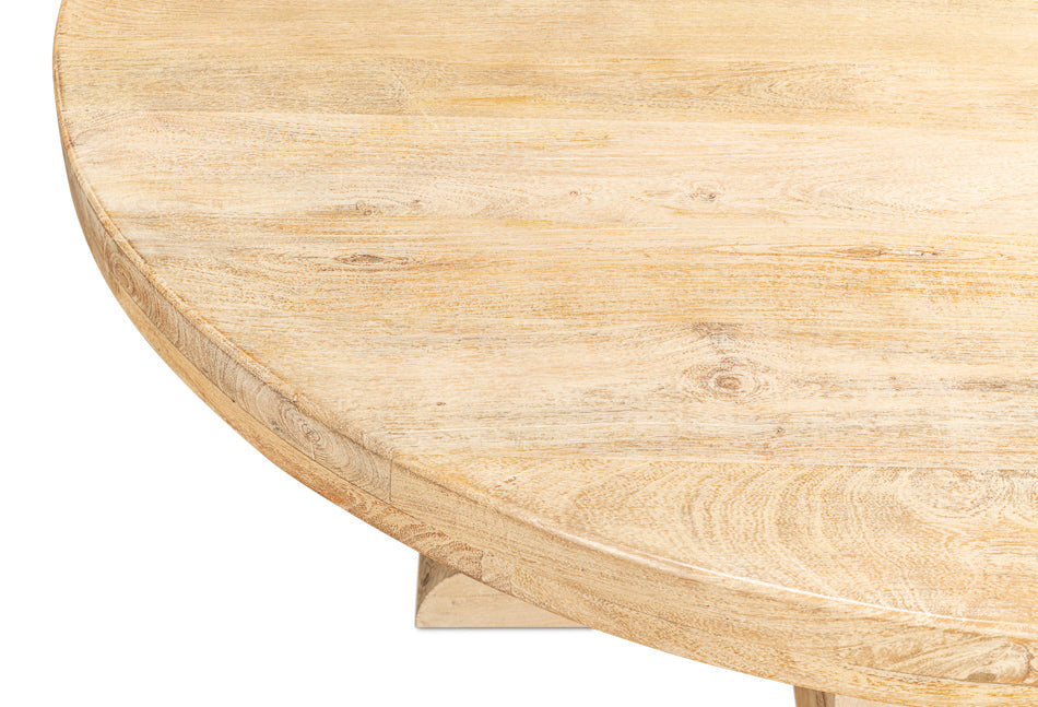 Oleski Round Dining Table by Sarreid Ltd - view 6