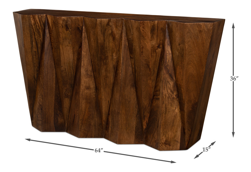 Denali Console Table by Sarreid Ltd - view 7