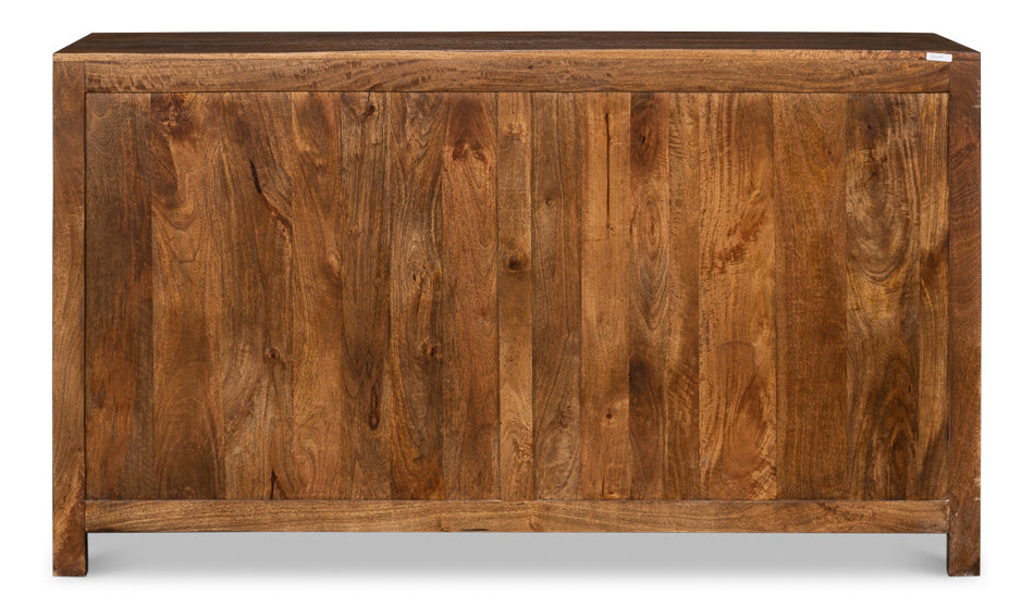 Battle Chainmail 4 Door Sideboard by Sarreid Ltd - view 8