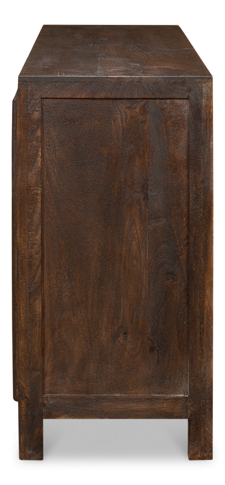 Battle Chainmail 4 Door Sideboard by Sarreid Ltd - view 9