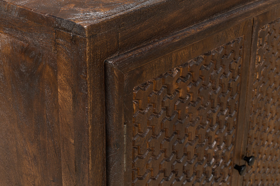 Battle Chainmail 4 Door Sideboard by Sarreid Ltd - view 10