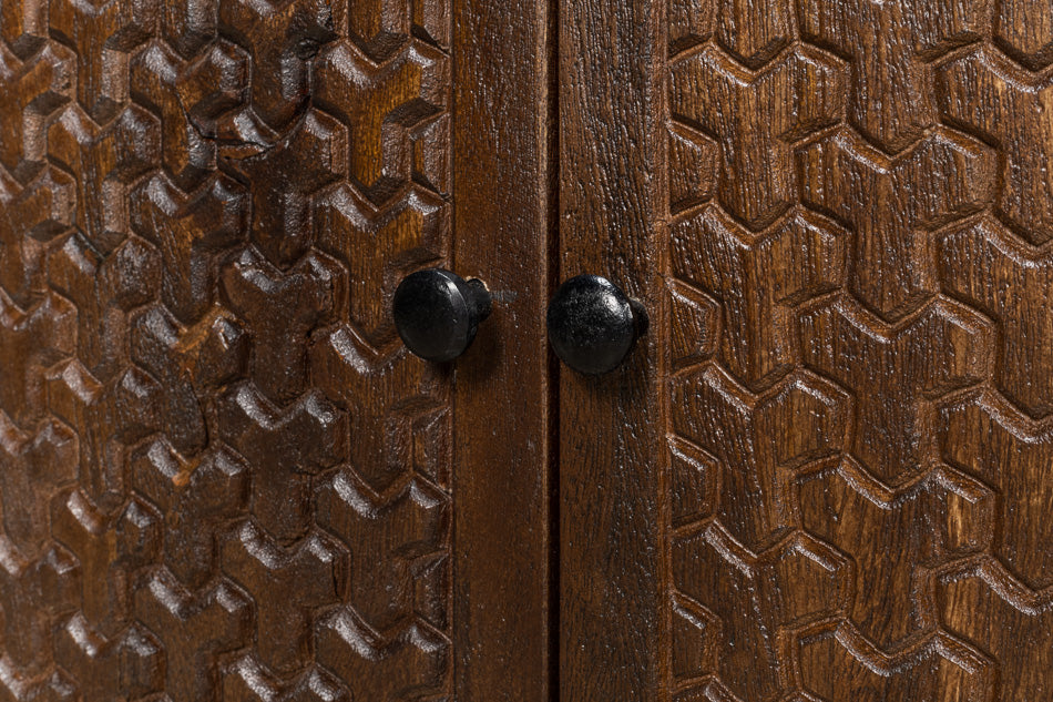 Battle Chainmail 4 Door Sideboard by Sarreid Ltd - view 6