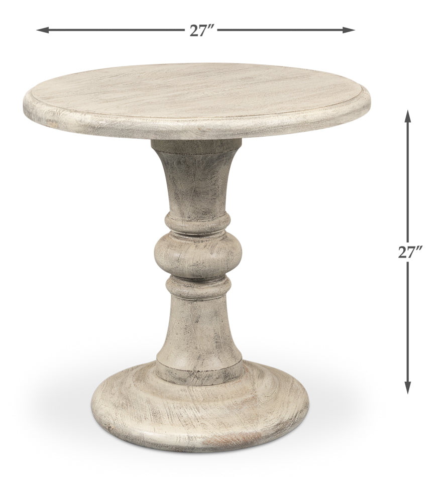 Cecelia Pedestal Table by Sarreid Ltd - view 7