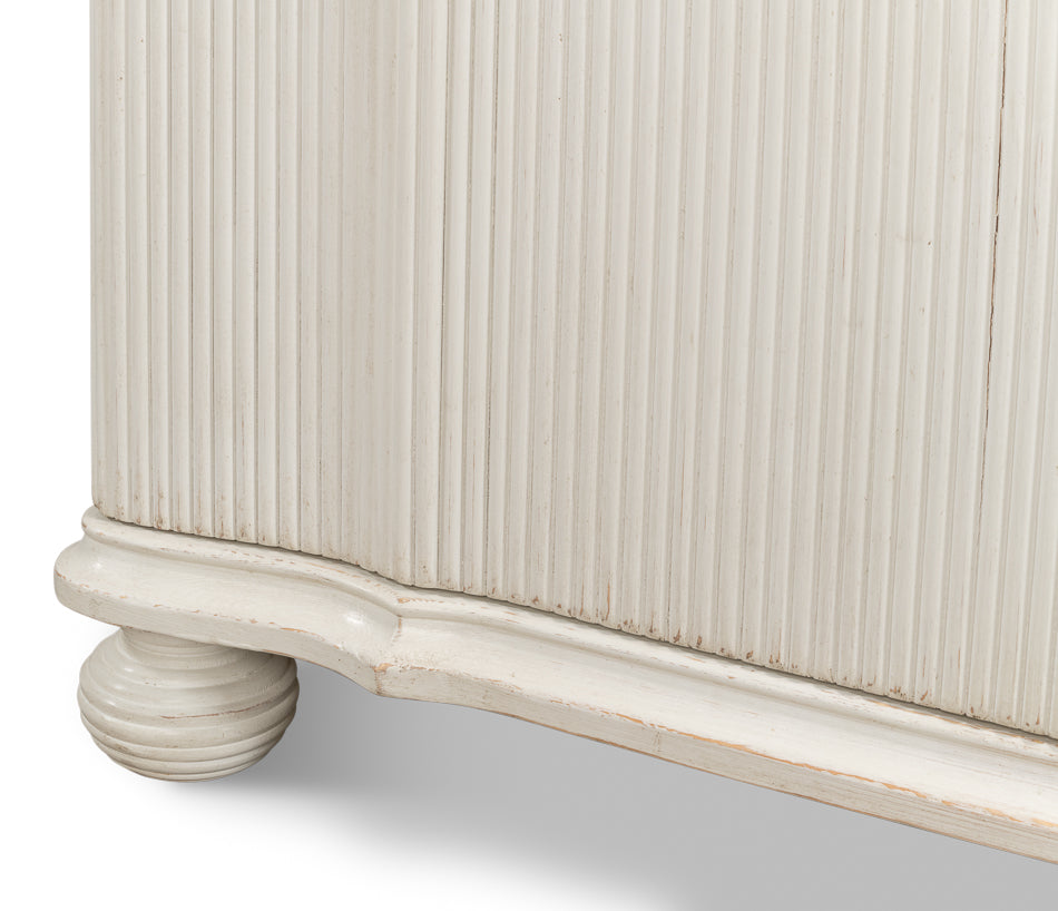 Astrid Entrance Commode, Antique White by Sarreid Ltd - view 10