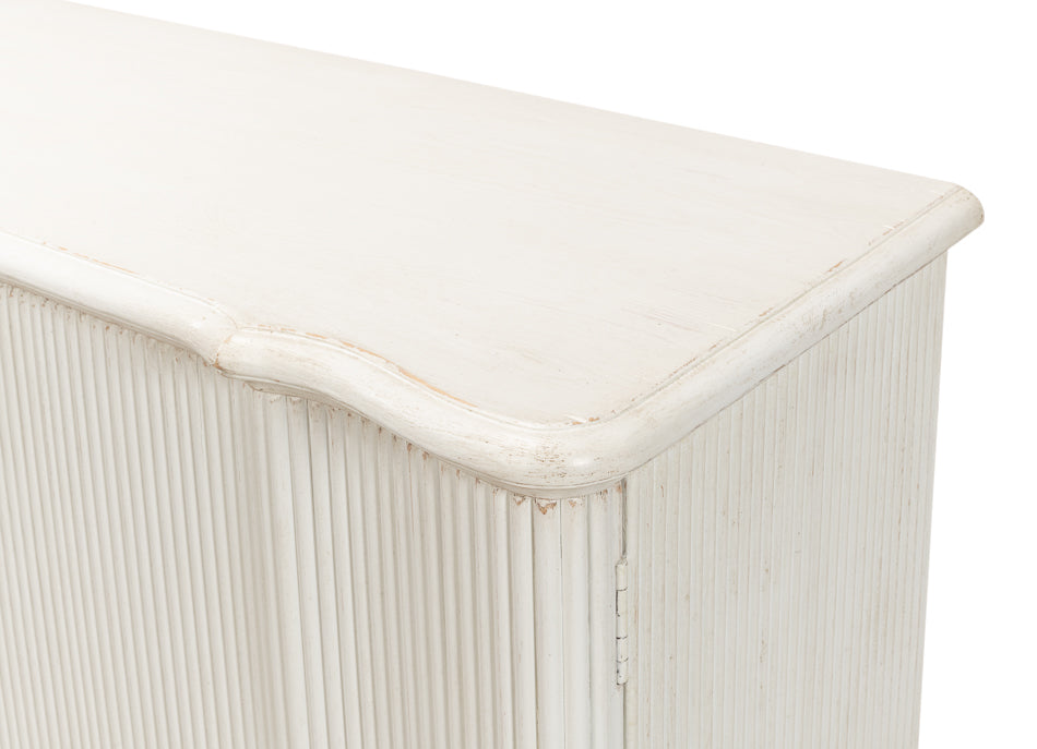 Astrid Entrance Commode, Antique White by Sarreid Ltd - view 11