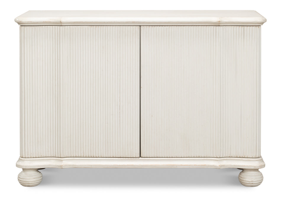 Astrid Entrance Commode, Antique White by Sarreid Ltd - view 2