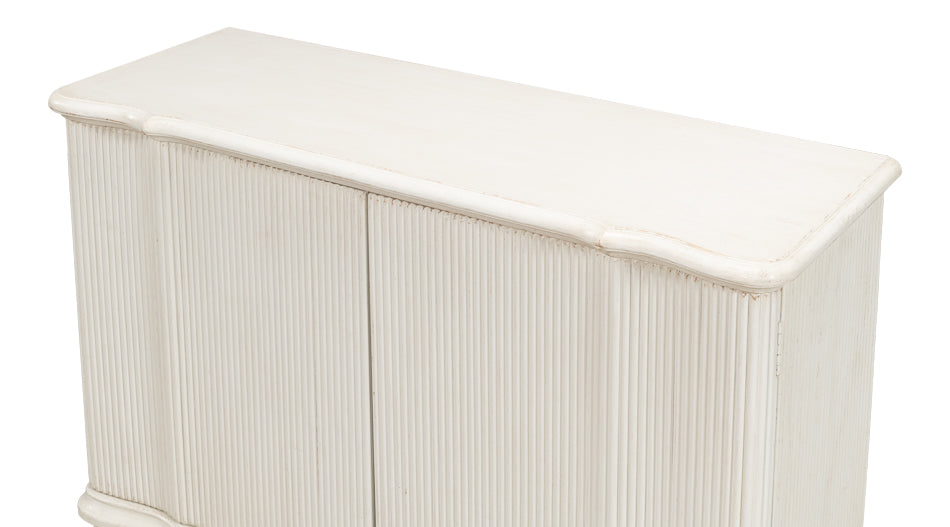 Astrid Entrance Commode, Antique White by Sarreid Ltd - view 4