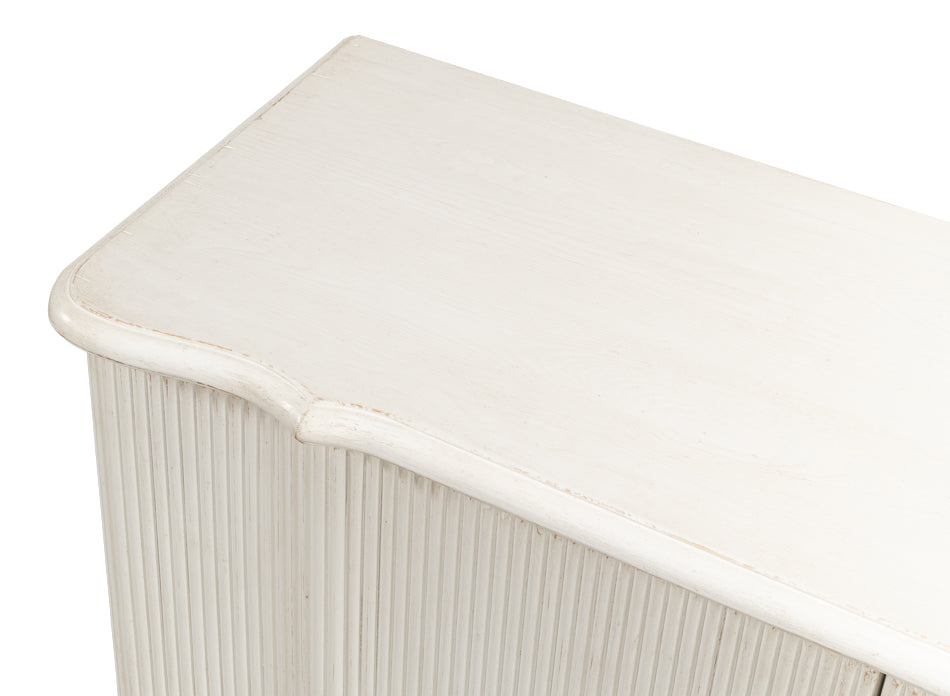 Astrid Entrance Commode, Antique White by Sarreid Ltd - view 5