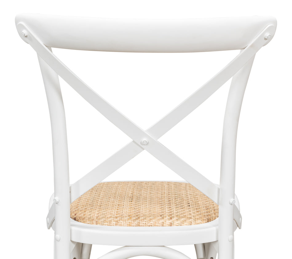 Tuileries Side Chair, White by Sarreid Ltd - view 8