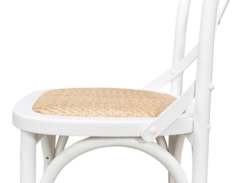 Tuileries Side Chair, White by Sarreid Ltd - view 11