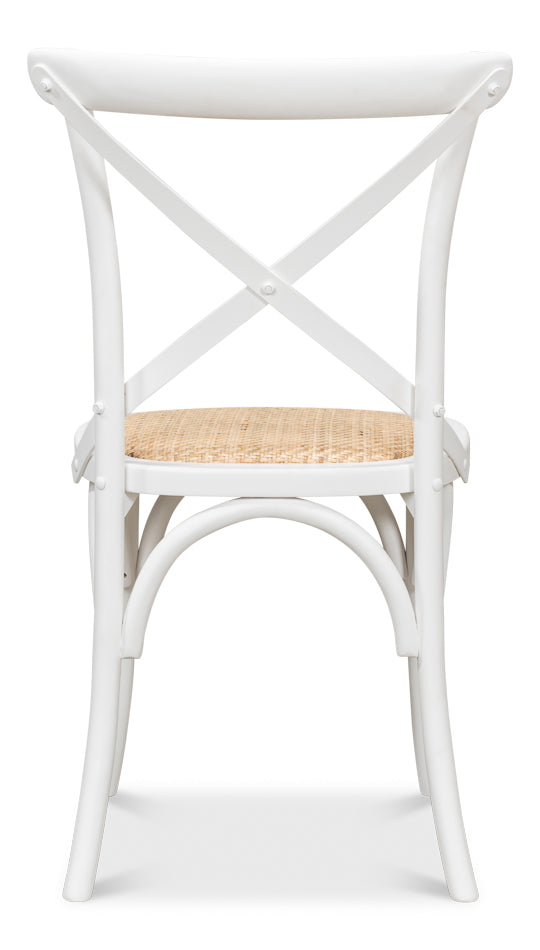 Tuileries Side Chair, White by Sarreid Ltd - view 4