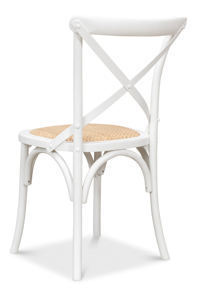 Tuileries Side Chair, White by Sarreid Ltd - view 5