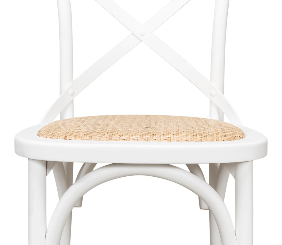 Tuileries Side Chair, White by Sarreid Ltd - view 6
