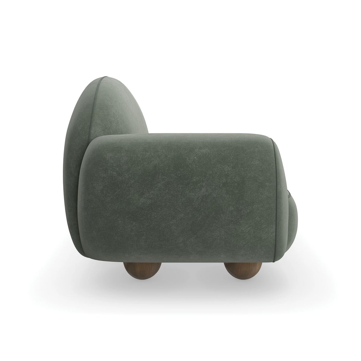 Cypress Retro Walnut Chaise 80" by Caracole - view 5