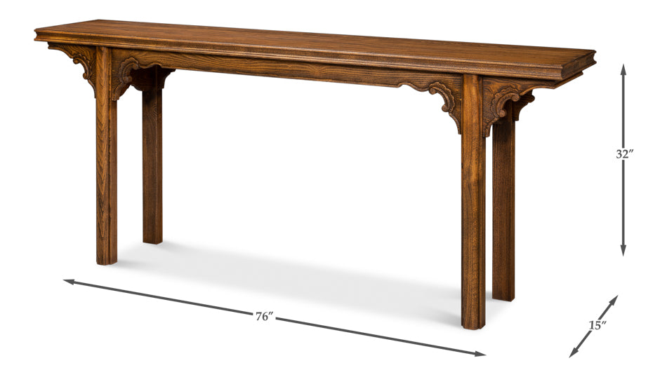 Equestrian Console Table by Sarreid Ltd - view 7
