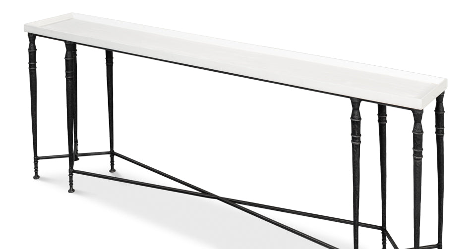 Nathaniel Elegance Console Table by Sarreid Ltd - view 4