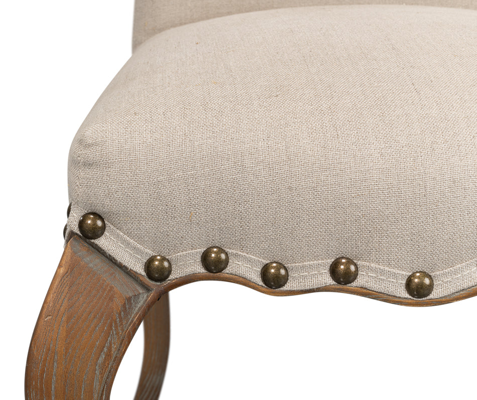 Thorne Side Chair, Beige by Sarreid Ltd - view 9