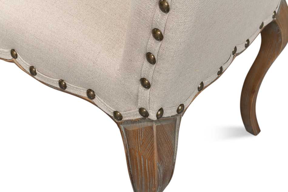 Thorne Side Chair, Beige by Sarreid Ltd - view 11