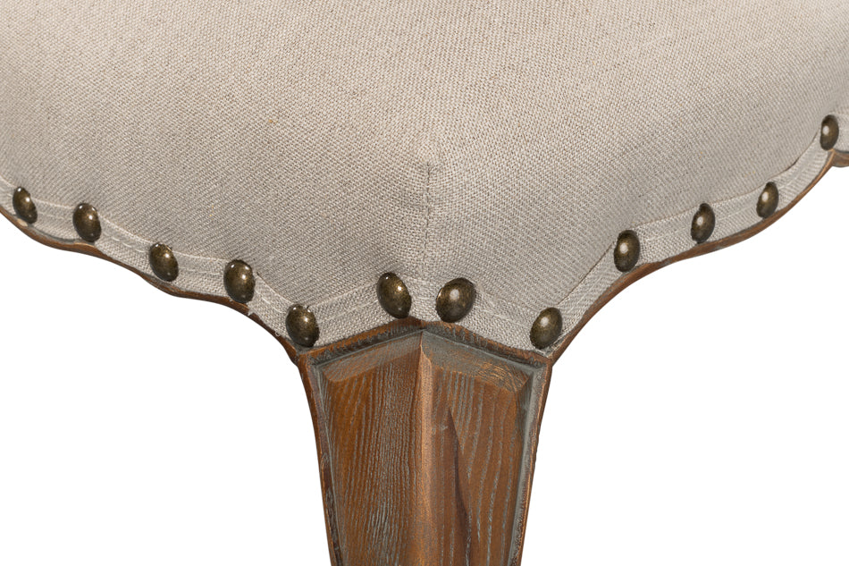 Thorne Side Chair, Beige by Sarreid Ltd - view 12