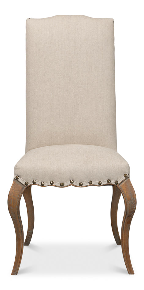 Thorne Side Chair, Beige by Sarreid Ltd - view 2