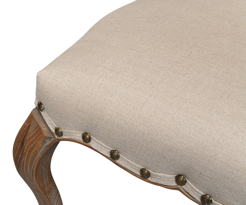 Thorne Side Chair, Beige by Sarreid Ltd - view 6