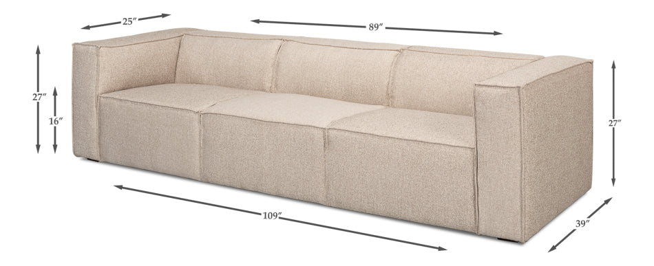 Miles Sofa, Fabric by Sarreid Ltd - view 7