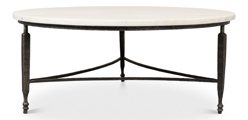 Mykos Round Coffee Table by Sarreid Ltd - view 8