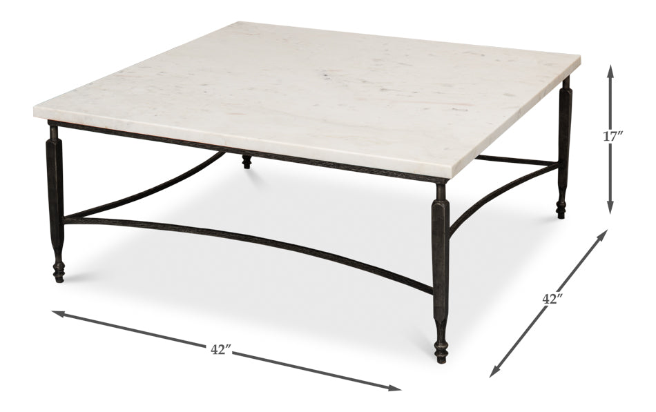 Mykos Square Coffee Table by Sarreid Ltd - view 7