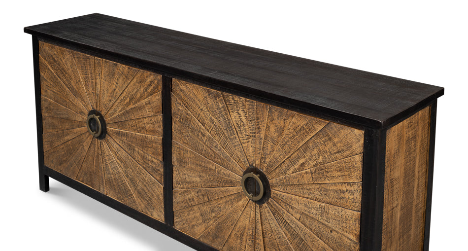 Centrum Four Door Sideboard by Sarreid Ltd - view 4