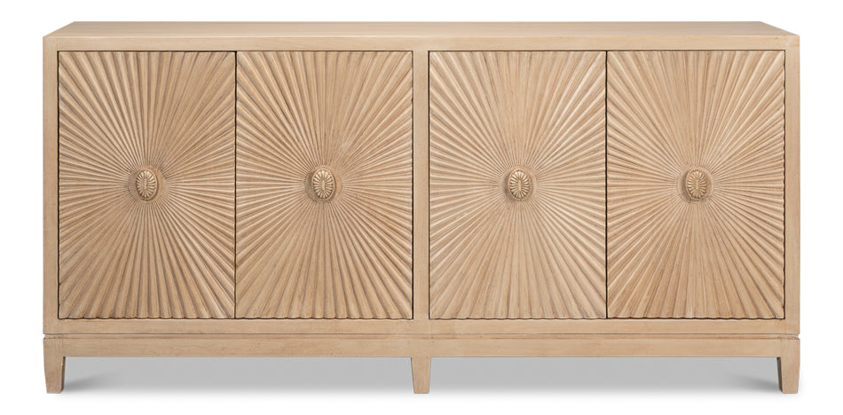 Rayon Four Door Sideboard by Sarreid Ltd - view 2