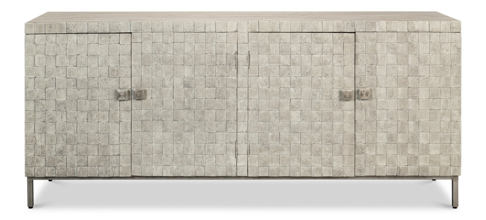 Cubist Four Door Sideboard by Sarreid Ltd - view 2