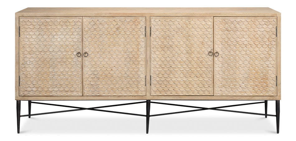 Archie Four Door Sideboard by Sarreid Ltd - view 2