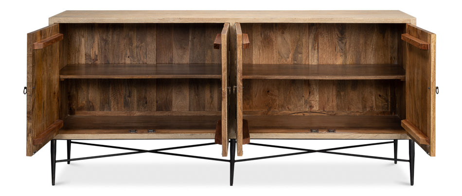Archie Four Door Sideboard by Sarreid Ltd - view 3