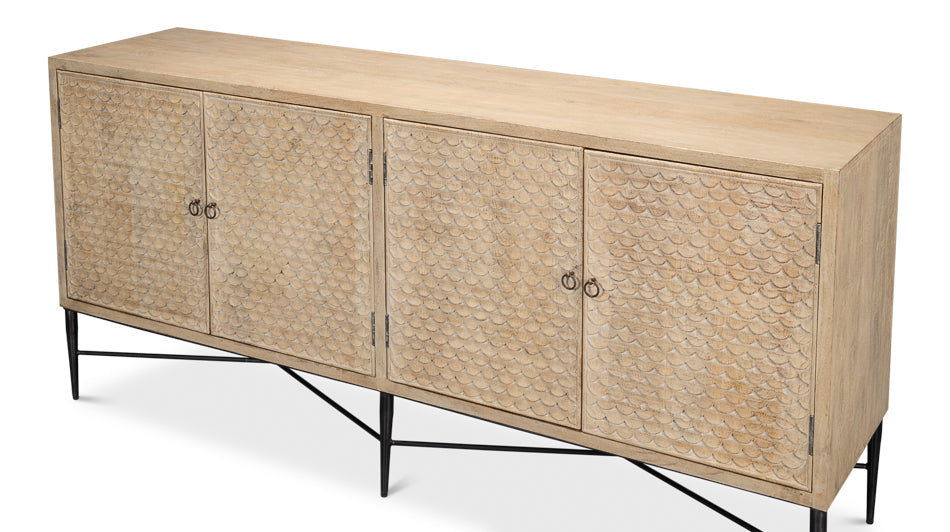 Archie Four Door Sideboard by Sarreid Ltd - view 4