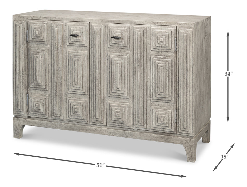 Rafina Two Door Sideboard by Sarreid Ltd - view 7