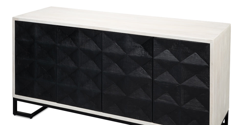 Asiger Four Door Sideboard by Sarreid Ltd - view 4