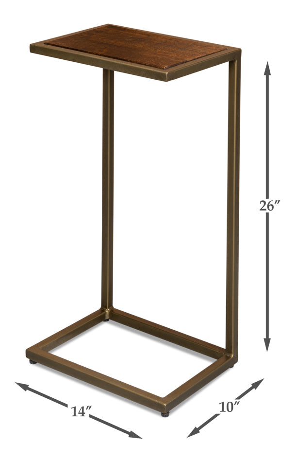 Pablon End Table by Sarreid Ltd - view 7