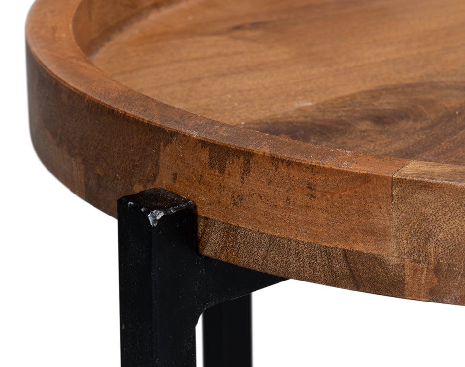 Profile Round End Table by Sarreid Ltd - view 10