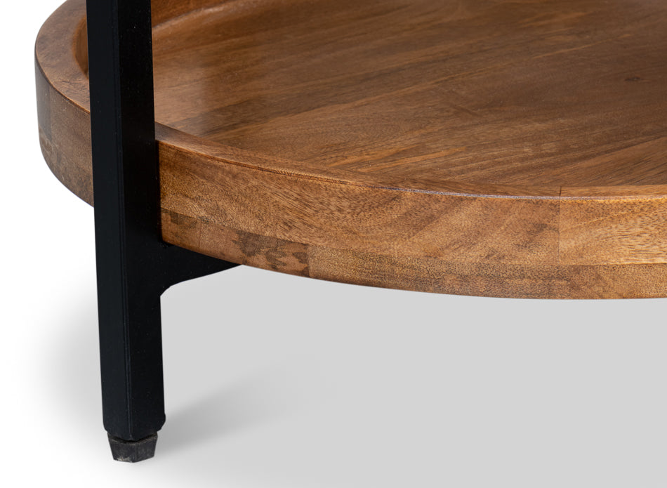 Profile Round End Table by Sarreid Ltd - view 11