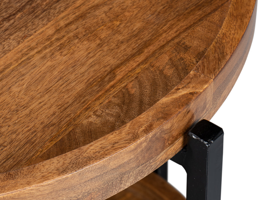 Profile Round End Table by Sarreid Ltd - view 12