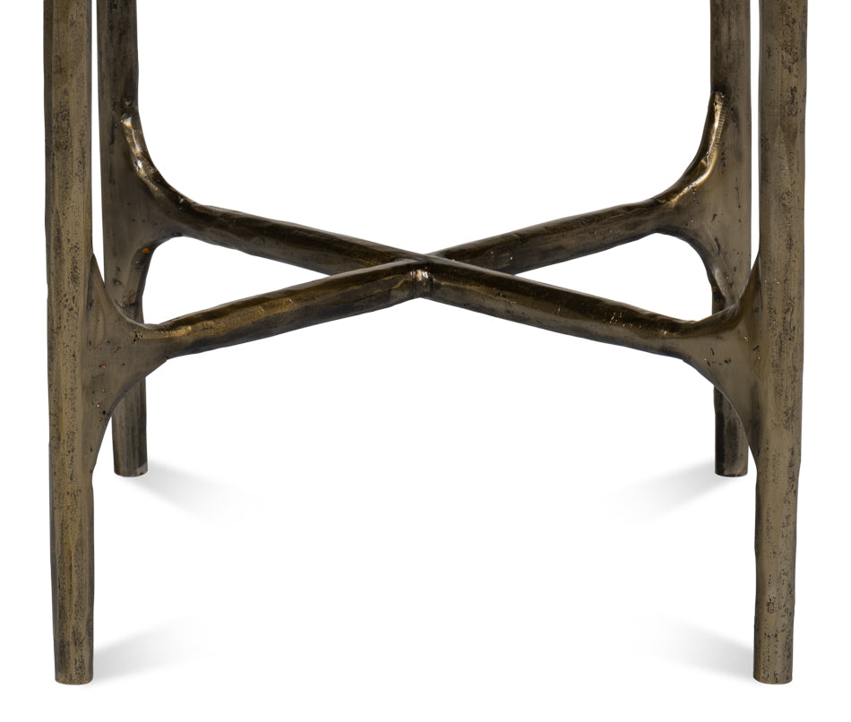 Gimlet Round End Table by Sarreid Ltd - view 9