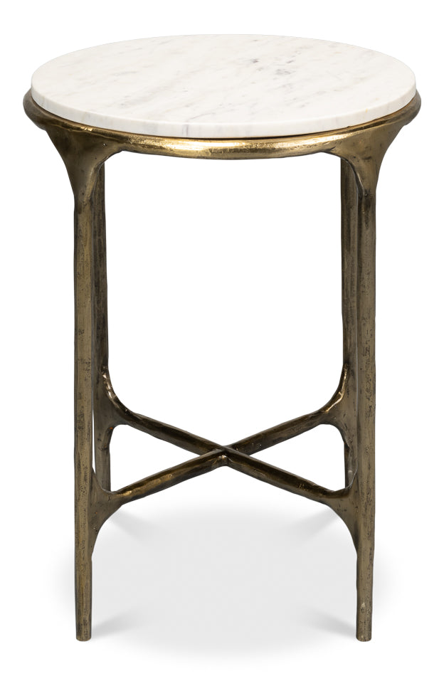 Gimlet Round End Table by Sarreid Ltd - view 2