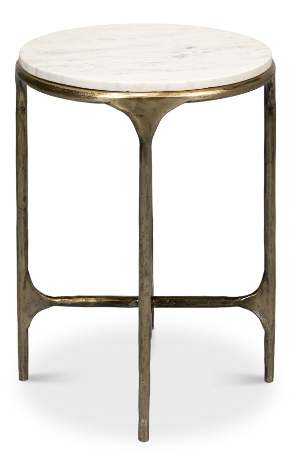 Gimlet Round End Table by Sarreid Ltd - view 3
