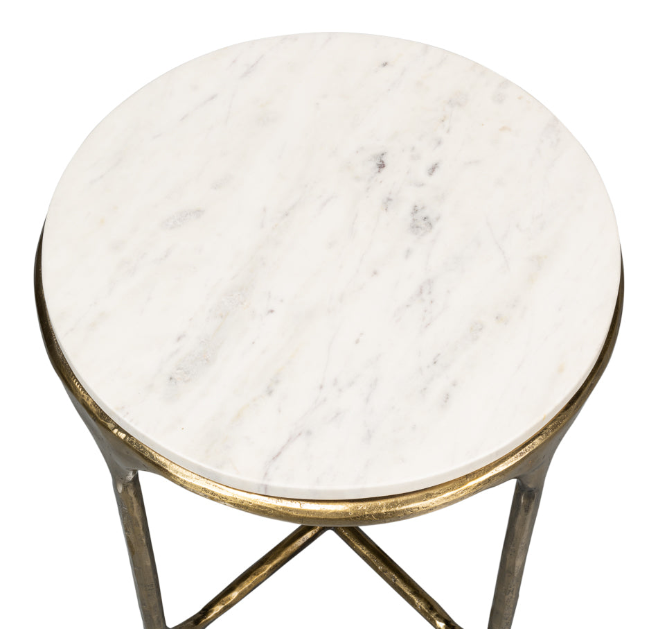 Gimlet Round End Table by Sarreid Ltd - view 5