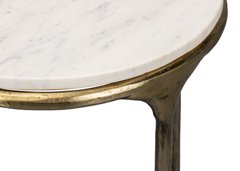 Gimlet Round End Table by Sarreid Ltd - view 6