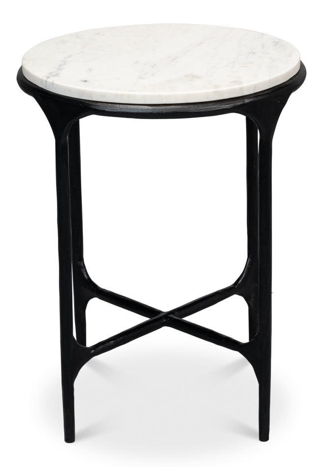 Anapa Round End Table by Sarreid Ltd - view 2