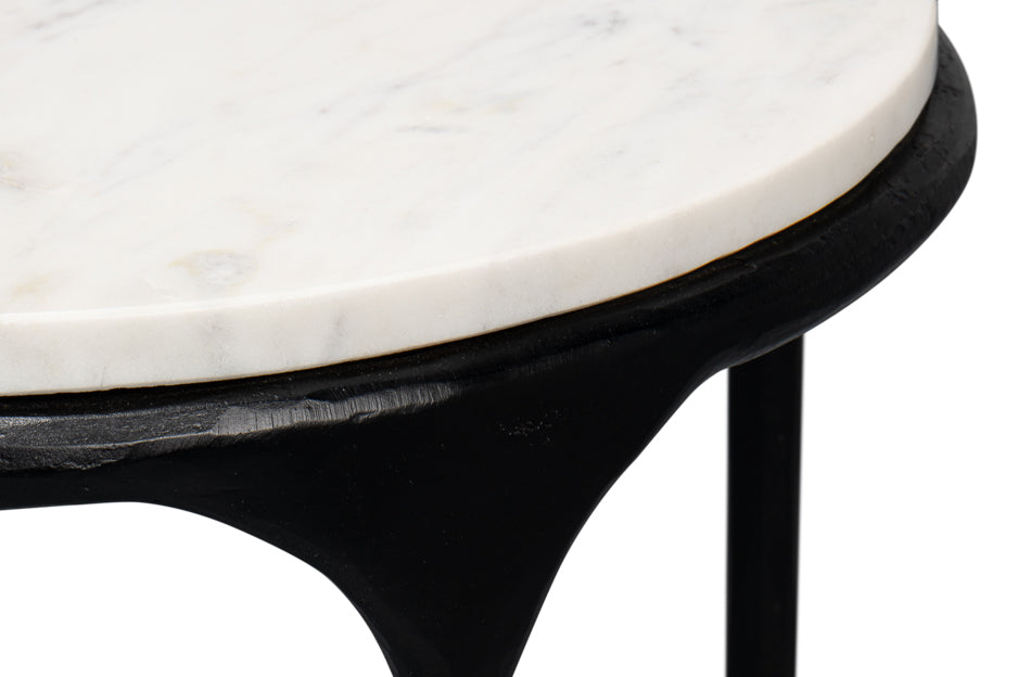 Anapa Round End Table by Sarreid Ltd - view 6