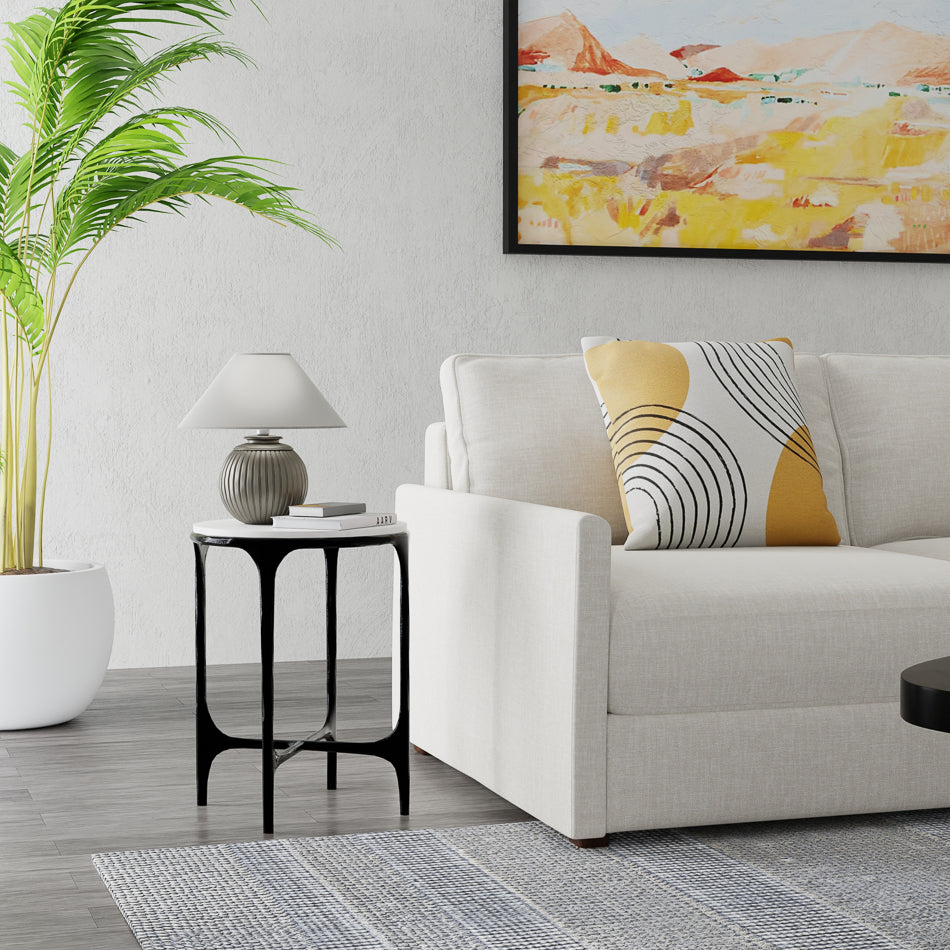Anapa Round End Table by Sarreid Ltd - view 12