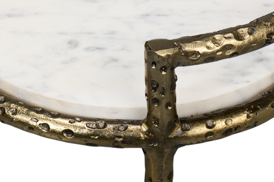 Gibson Round End Table by Sarreid Ltd - view 10